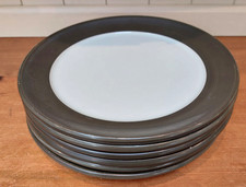 Set of 6 Denby  brown edged