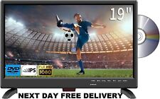 12v/240v freeview 19" DVB HDMI USB HD LED TV DVD Motorhome Caravan Boat Camping