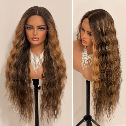 Curly synthetic wig - curly,