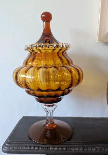 Vintage glass circus tent - tent, jar