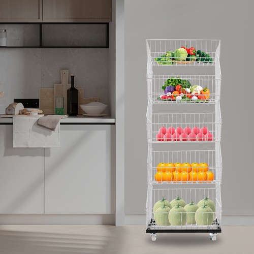 Tier wire grid display rack - 5-tier,