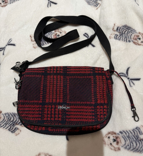 Kipling red black check - red/black,