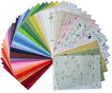 50 Design 50 Sheets A4 Natural Flowers, Leaves, Mulberry Paper Sheets Art Tissue