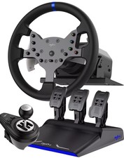 PXN V99 Racing Wheel with Pedals & Shifter, PC, PS4, Xbox One, Xbox Series X|S