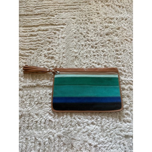 Fossil striped suede - suede, wristlet