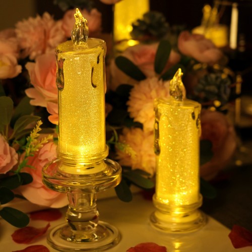 Flameless led candle - ,, glitter