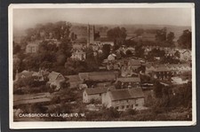 Postcard Isle of Wight Carisbrooke Village houses and church RP