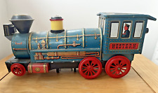 Vintage Modern Toys Japanese Tinplate Western Locomotive - Rare - Untested