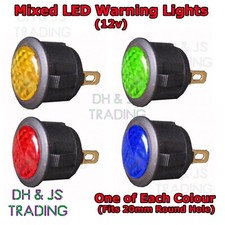 4x LED Warning Lights 12v LED