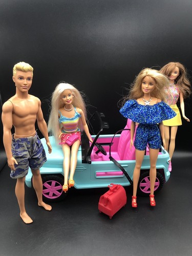 Barbie ken doll - doll, jeep