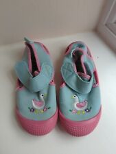 Jojo Maman Bebe Beach / Water Shoes Blue And Pink Duck Infant Size 8