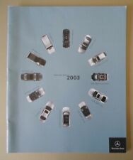 MERCEDES BENZ RANGE orig 2003 USA Mkt Sales Brochure - CLK SL G 55 AMG CL S ML