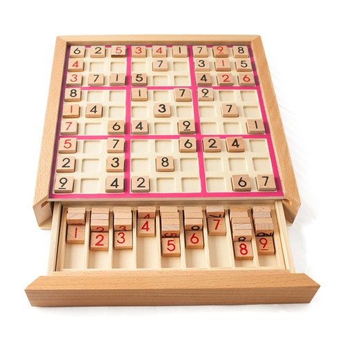 Wooden sudoku puzzle board - sudoku,