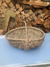 Antique Handmade Wicker Wooden