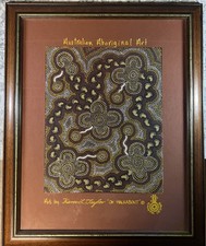 ? Authentic Australian Aboriginal Art “On Walkabout” by Karen L. Taylor Framed