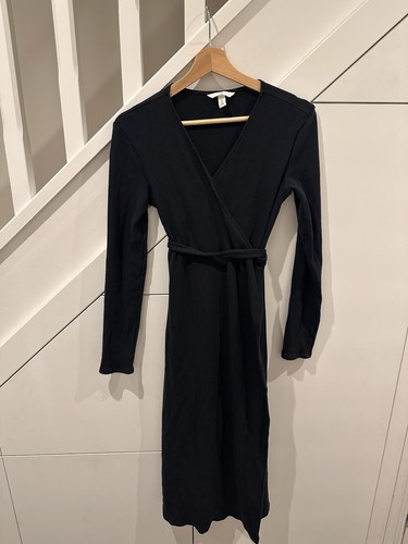 Mama black ribbed wrap - mama,