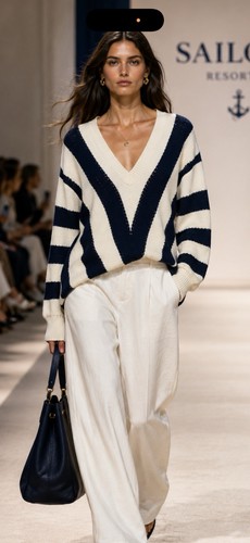Sailor resort ivory navy - ivory,