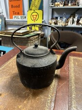 Lovely Original Antique Holcroft No3 6 Pints Cast Iron Aga - gypsy  Kettle & Lid