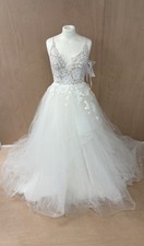 Blush By Hayley Paige Clover Wedding Dress Ivory/Nude Size 10 - Ex Display