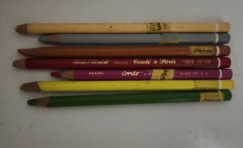 Vintage conte paris pastel - paris,