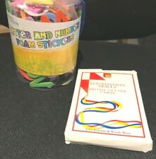 EDUCATIONAL FOAM LETTER STICKERS AND NELSON INITIAL LETTER CARDS