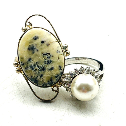 Ring lot oval black - ring,