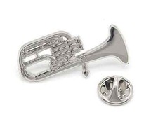 Tenor horn lapel pin music - tenor,