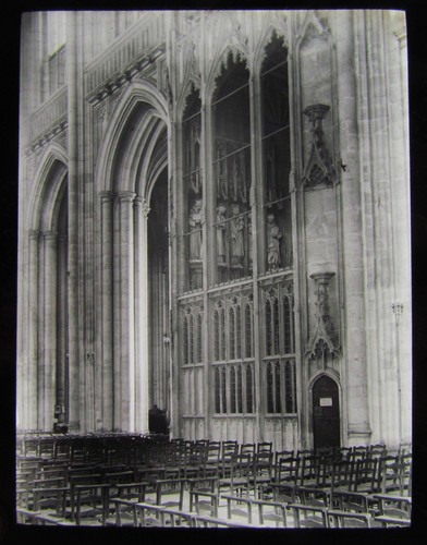 Glass magic lantern slide - glass,