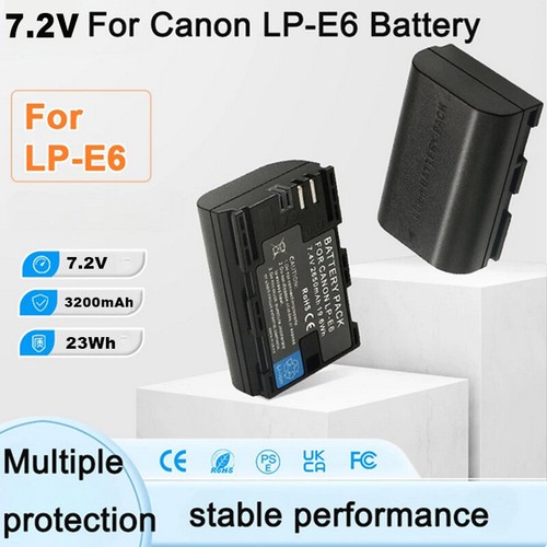 Pack lp e6n battery - 2, lp-e6