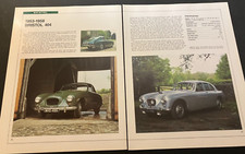 1953-1958 Bristol 404 - Vintage Automotive Spec-Sheet Art Print / Wall Art