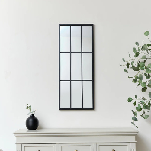Large matt black window - matt, wall