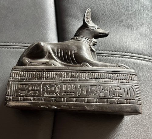 Anubis statue seated a - statue, on