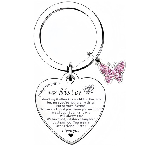 Sister gifts keychain for - gifts,