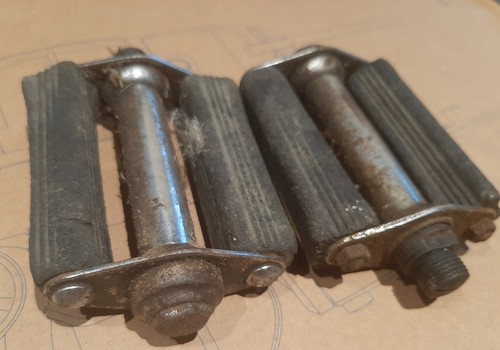 Vintage bicycle pedals - bicycle,