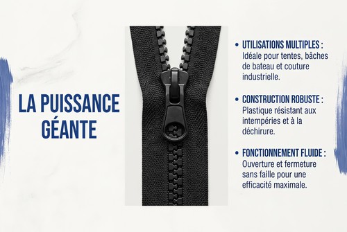 Large zipper for - large,