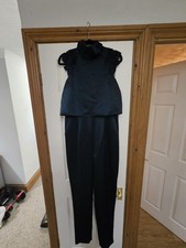 Reiss Teal Jumpsuit Satin 12