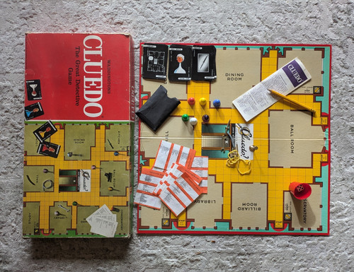 Vintage waddingtons cluedo - vintage,