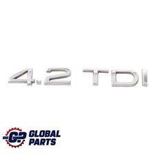 Audi Q7 4L Rear Boot Tailgate Emblem 4.2 TDI Lettering Badge Chrom 4E0853743S