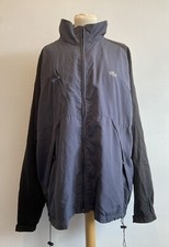Mens Chemise Lacoste Jacket Uk Size 2XL 90s Grey & Black Tracksuit Top Retro