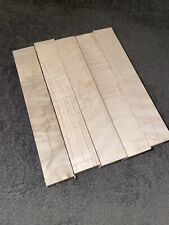 X5 Curly/Rippled Maple Pen Blanks Approx 6” Long X 24mm SQ