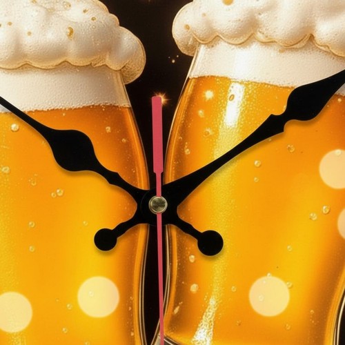 Beer mug wall clock - mug,