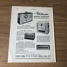 GRAM190 MAGAZINE ADVERT 11X8 VORTEXION W.V.A RECORDER
