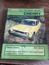 Autodata Car Repair Manual. Datsun Cherry 1971 - 1978 998 1171 cc Ref. 280