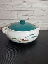 Vintage Denby Greenwheat Stoneware Oven Proof Casserole Dish with Handles