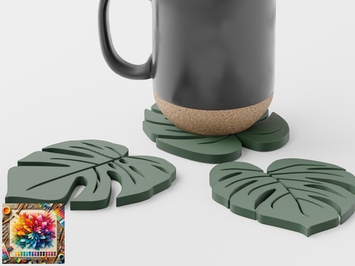 Monstera leaf printed - leaf, 3d