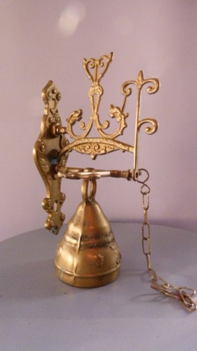 Vintage decorative brass wall