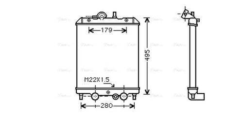 Ava coolant radiator po2002 - radiator,