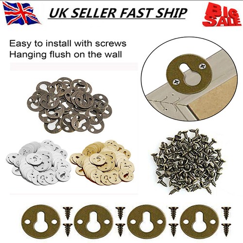 60pcs metal round keyhole - round,