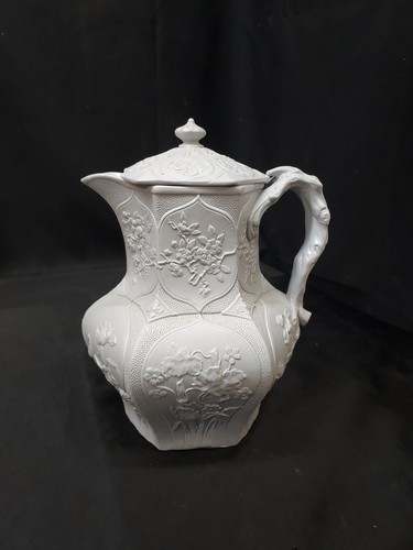 1860s relief molded pitcher - molded,