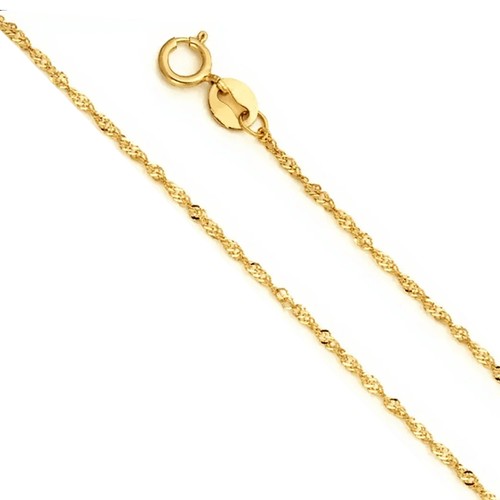 Solid 14k gold singapore - 14k, rope